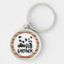 Search for cute pandas round key rings Red