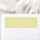 Search for pastel yellow return address labels Minimalist