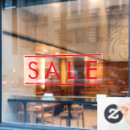 Search for retail business signs Sale window cling
