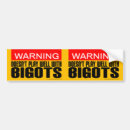 Search for racist bumper stickers Bigot