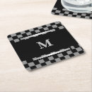 Search for masculine coasters Black and silver