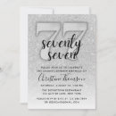 Search for 77th birthday invitations Gold