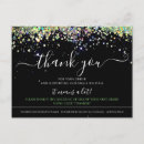 Search for business thank you postcards Glitter