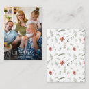 Search for mini christmas cards Poinsettia