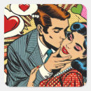 Search for retro valentine stickers Couple