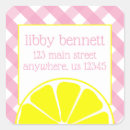 Search for pink lemonade return address labels For her