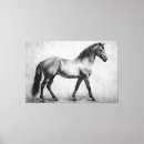 Search for black and white horse art Vintage