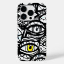 Search for yellow eyes iphone cases Black