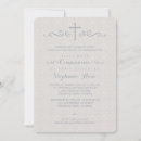 Search for fancy first communion invitations Grey