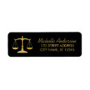 Search for law firm return address labels Scales of justice