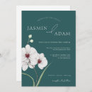 Search for emerald green and white invitations Modern