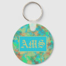 Search for and blue abstract key rings Design
