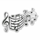 Search for musical design stickers Treble clef