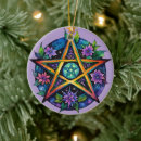 Search for pagan christmas tree decorations Pentacle