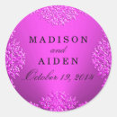 Search for hot pink damask stickers White