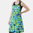 Search for blue geometric pattern aprons Cook