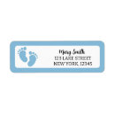 Search for footprints return address labels Pink