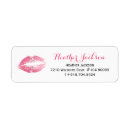 Search for lip return address labels Pink