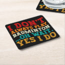 Search for racquet coasters Shuttlecock