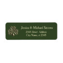 Search for shamrock return address labels Celtic