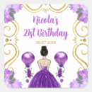 Search for purple hair stickers Flowers