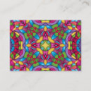 Search for kaleidoscopes business cards Psychedelic