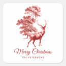 Search for red deer stickers Vintage