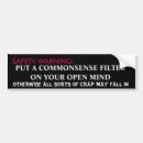 Search for mind bumper stickers Safety