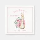 Search for bunny baby shower napkins Hand drawn