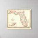 Search for florida canvas prints Map