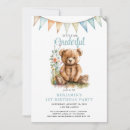 Search for onederful 1st birthday invitations Watercolor