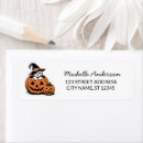 Search for witch cat return address labels Autumn