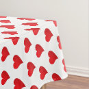 Search for red heart tablecloths Hearts