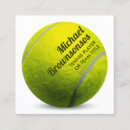 Search for tennis business cards Professional