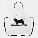Search for wolf silhouette aprons Puppy
