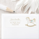 Search for rocking horses return address labels Vintage