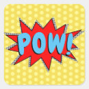 Search for comic pop art stickers Pow