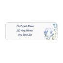 Search for forget me not return address labels Watercolor