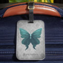 Search for butterfly luggage tags Girly