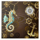 Search for seahorse tiles Antique