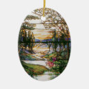 Search for stained glass art christmas tree decorations Vintage