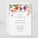 Search for pink floral wedding invitations Watercolor