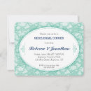 Search for teal rehearsal dinner invitations Elegant