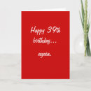 Search for funny 39th birthday cards Over the hill