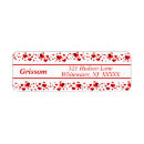 Search for red heart return address labels Sweet