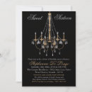 Search for chandelier sweet 16 invitations Girly