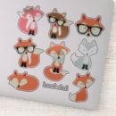 Search for cute cartoon fox stickers Foxes