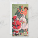 Search for vintage christmas cards Santa
