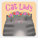 Search for tabby stickers Cat lady