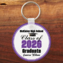 Search for purple graduation rounded key rings Modern